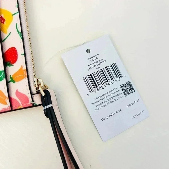Kate Spade Lucy Garden Medium L-zip Wristlet - Picture 2 of 2